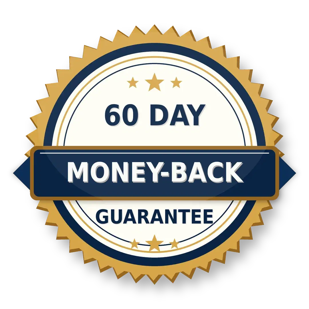 60 day money-back guarantee badge